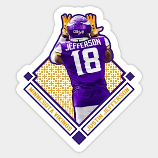 JUSTIN JEFFERSON MINNESOTA VIKINGS Sticker